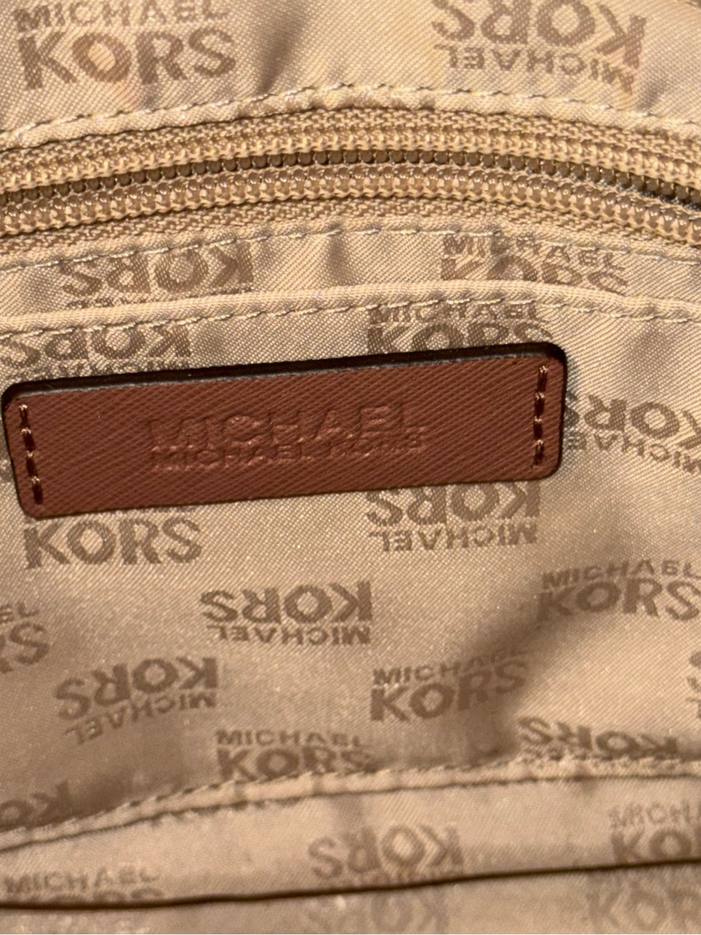 Michael Kors Tina Blossom Satchel Crossbody Bag Purse Saffiano Leather Large - Picture 15 of 16